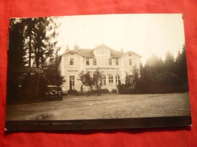 Ilustrata-Fotografie- Hotel Cazino- Sokolet -Bulgaria 1935 cu vigneta Romania foto