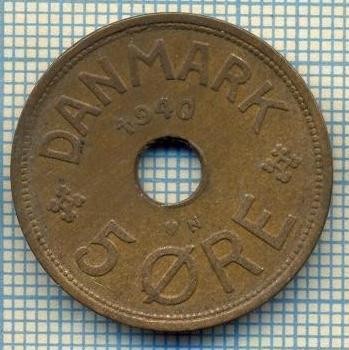 6551 MONEDA - DANEMARCA (DANMARK) - 5 ORE - ANUL 1940 -starea care se vede foto
