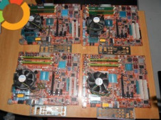 KITURI PLACA DE BAZA LGA775 CU PROCESOR CORE 2 DUO , LICHIDARE STOC, GARANTIE foto