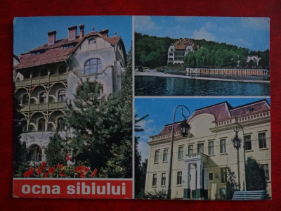 SEPT15-Vedere/Carte postala-Ocna Sibiului-circulata foto