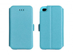 Husa Sony Xperia M5 E5603 E5606 Flip Case Inchidere Magnetica Blue foto