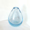 Vaza cristal masiv aqua blue - Hellas, design Per Lutken 1955 Holmegaard Denmark