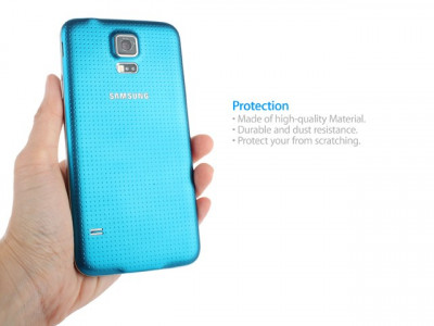 Carcasa capac spate BLUE BLEU deschis Samsung Galaxy S5 foto