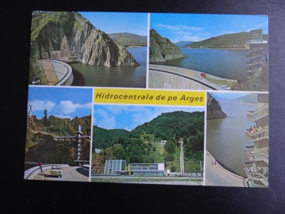 SEPT15-Vedere/Carte postala-Hidrocentrala de pe Arges-Circulata foto