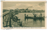 3112 - ROMANIA, Bulgarian officers to fishing - old postcard - unused