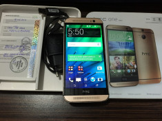 HTC One M8 Gold 16GB 4G LTE la cutie cu garantie Neblocat foto