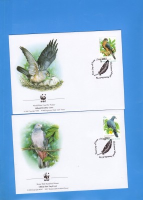 FDC WWF SET COMPLECT CHRISTMAS ISLAND PASARI 2002 foto