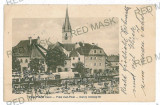 3119 - SIBIU, Market - old postcard - used - 1922, Circulata, Printata