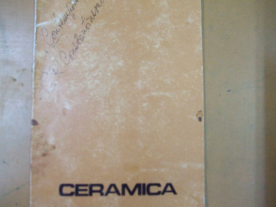 Rodica Leuca Goicea catalog expozitie ceramica Galateea Bucuresti 1988 foto