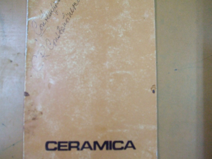 Rodica Leuca Goicea catalog expozitie ceramica Galateea Bucuresti 1988
