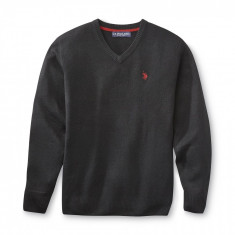 Pulover V-Neck US Polo Assn negru foto