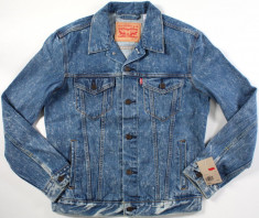 (NOU) GEACA DE BLUGI LEVI&amp;#039;S &amp;quot;SPECKLE BLEACH&amp;quot; TRUCKER JACKET - (MARIME: M) foto