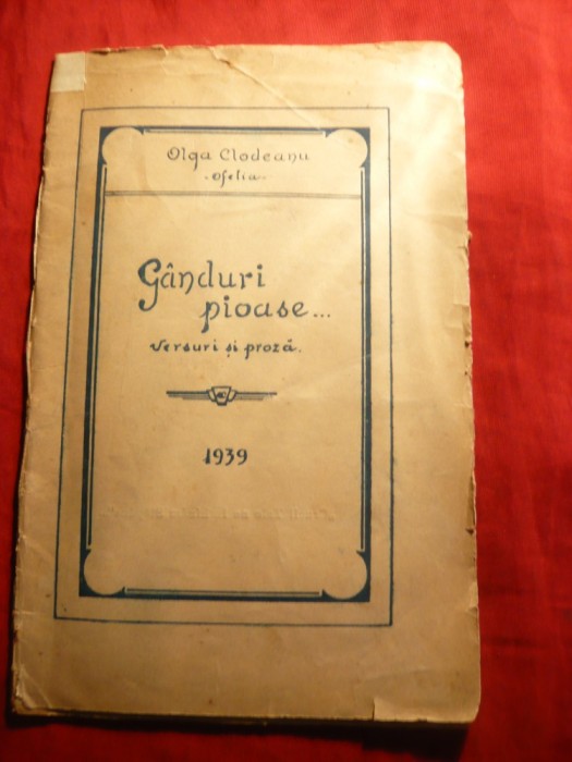 Olga Clodeanu ( Ofelia) - Ganduri Pioase - Prima Ed.1939- teme religioase