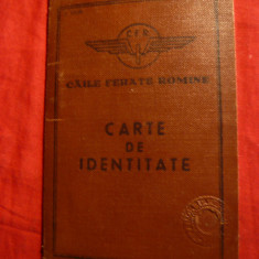 Carte Identitate -Calator CFR emis 1957