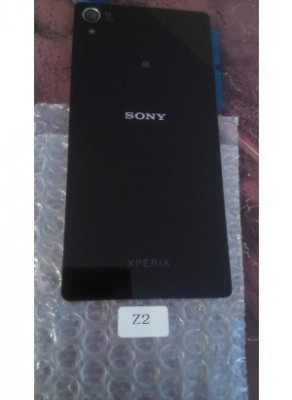 Capac spate SONY XPERIA Z2 original alb negru foto