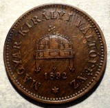 A.034 UNGARIA 1 FILLER 1892 RARA, Europa, Bronz