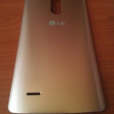 Pachet Capac spate LG G3 original auriu + folie sticla