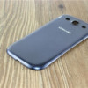 Pachet Capac spate Samsung Galaxy S3 i9300 original albastru + folie sticla