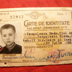 Carte Identitate - CFR emis 1950