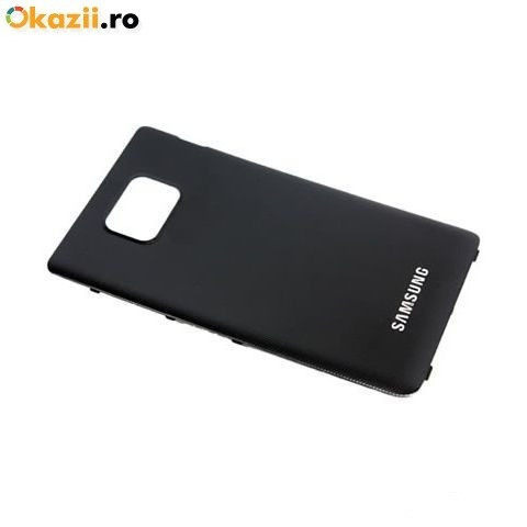 Pachet Capac Samsung Galaxy S2 I9100 original alb negru + folie sticla