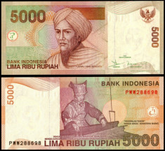 Indonezia 2011 - 5000 rupiah UNC foto