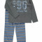Pijama copii 5-12 ani - Name it - art. 13120319 gri