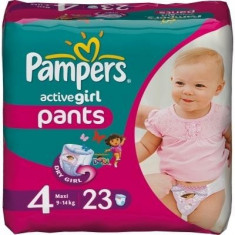 PAMPERS Scutece Active Girl 4 Maxi Carry Pack 23 buc foto