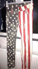 Jeans/blugi femei FISHBONE marimea s Steagul Americii foto