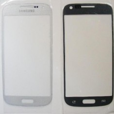Pachet Geam + folie sticla Samsung S4 mini i9195 alb / negru touchscreen ecran foto