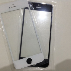 Geam Iphone 5 5S 5C alb negru touchscreen ecran