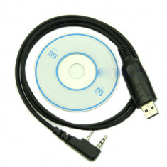 Cablu programare USB + CD pentru statii radio Baofeng Wouxun, Puxing foto