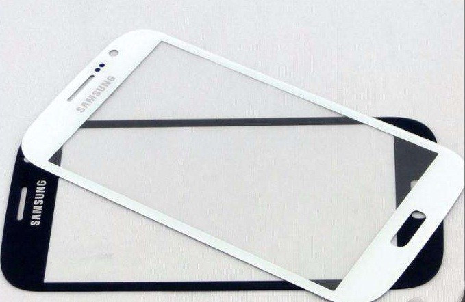 Pachet Geam + folie sticla Samsung Galaxy i9082 alb negru touchscreen ecran