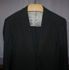 Costum barbati HUGO BOSS Black Label Stretch marimea 52 L gri metal foto