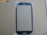 Pachet Geam + capac spate Samsung Galaxy S3 i9300 albastru touchscreen ecran