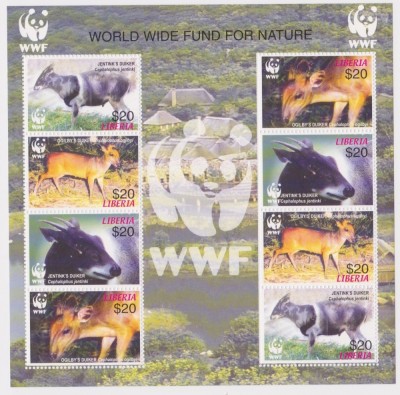 LIBERIA 2005 WWF ANTILOPE foto