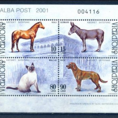 ALBANIA 2001 FAUNA ANIMALE DOMESTICE - CAI,CAINI,PISICI