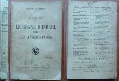 Roger Lambelin , Pericolul evreiesc ; Domnia lui Israel la anglo - saxoni , 1921 foto