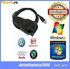 Interfata diagnoza auto tester VAG.COM VCDS 12.12 Audi Seat Skoda VW - WIN 8 10 foto