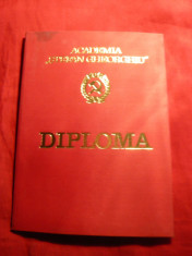 Diploma si Note absolvire Academia Stefan Gheorghiu 1976 foto