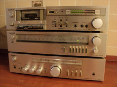 linie audio Sony,model 1982, amplificator TA 343,tuner ST 242L,deck TC K33 foto