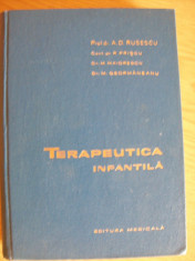 Terapeutica infantila -A Rusescu R Priscu,M Maiorescu, M Geormanescu 1963 foto