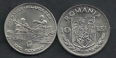 ROMANIA 10 LEI 1996 Atlanta - Canoe UNC- KM-124 , livrare in cartonas foto