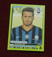 cartonas / Sticker fotbal - German Denis / Atalanta - Calciatori 2014 - 2015 foto