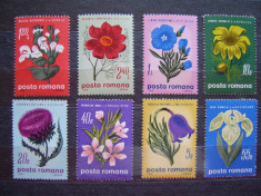 Romania 1970 LP 719 - serie nestampilata MNH &amp;quot;Flori de stepa&amp;quot; foto