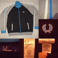 Bluza FRED PERRY originala ultras casual sport trening -XL - albastru+negru foto