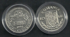 ROMANIA 10 LEI 1996 Campionatul European de Fotbal CEF EURO &amp;#039;96 ANGLIA - UNC foto