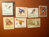 Serie mica Uzuale Fauna 1966 Australia , 7 val, Nestampilat