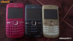 NOKIA C3-00 / AURII / ALBASTRE / ROZ foto