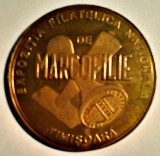 MEDALIE EXPOZITIA NATIONALA DE MARCOFILIE TIMISOARA 18-20 X 1988 FILATELIE