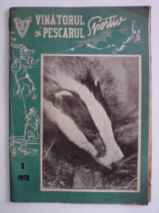 Revista Vanatorul si pescarul sportiv nr. 1 / 1958 / CRP1 foto